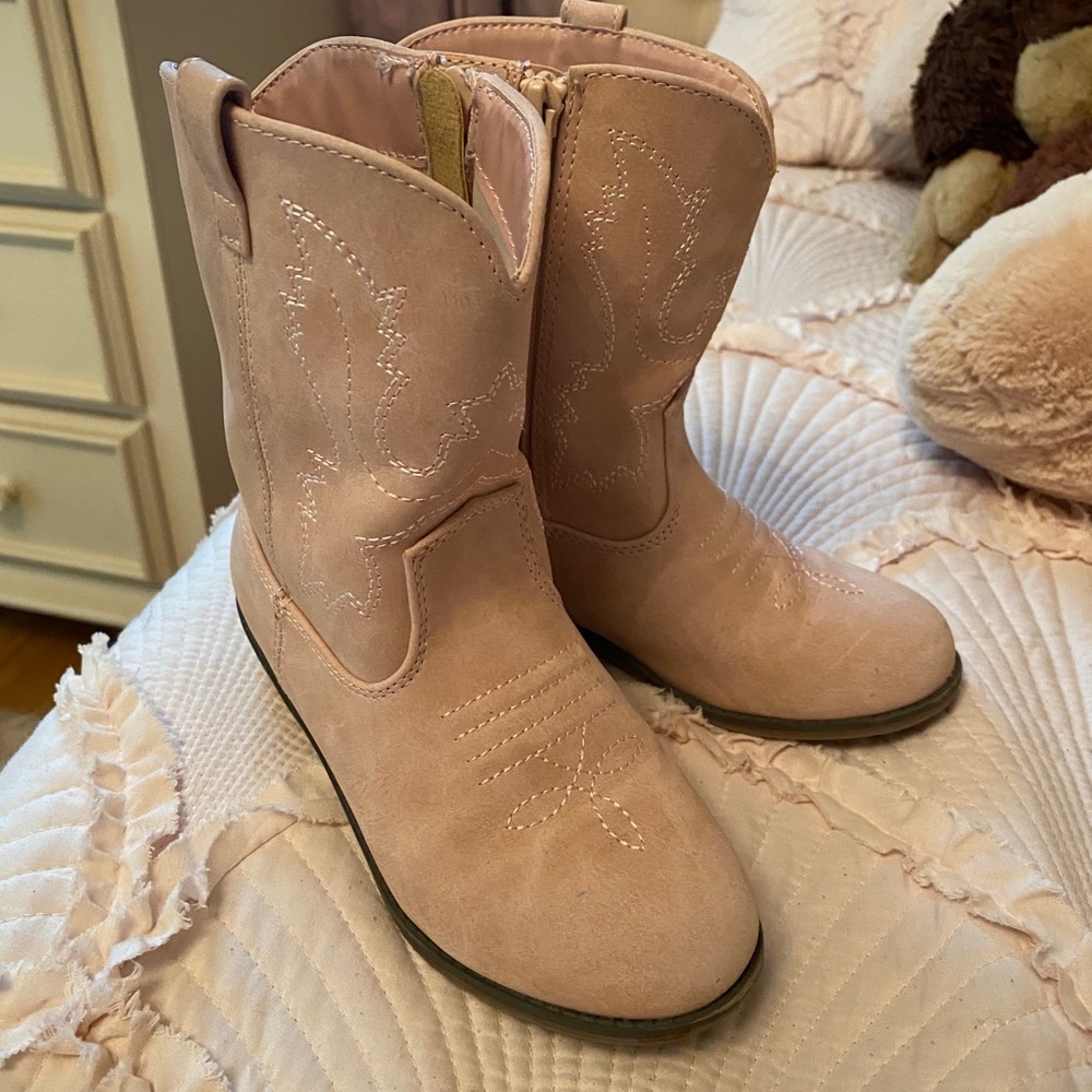 Pink cowboy boots